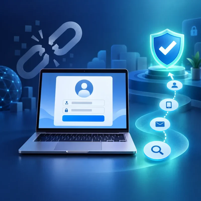 Minh họa xử lý lỗi đăng nhập thay cho Link 862 Facebook cũ