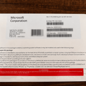 key win 11 pro bản quyền - ngoài phong bì-1