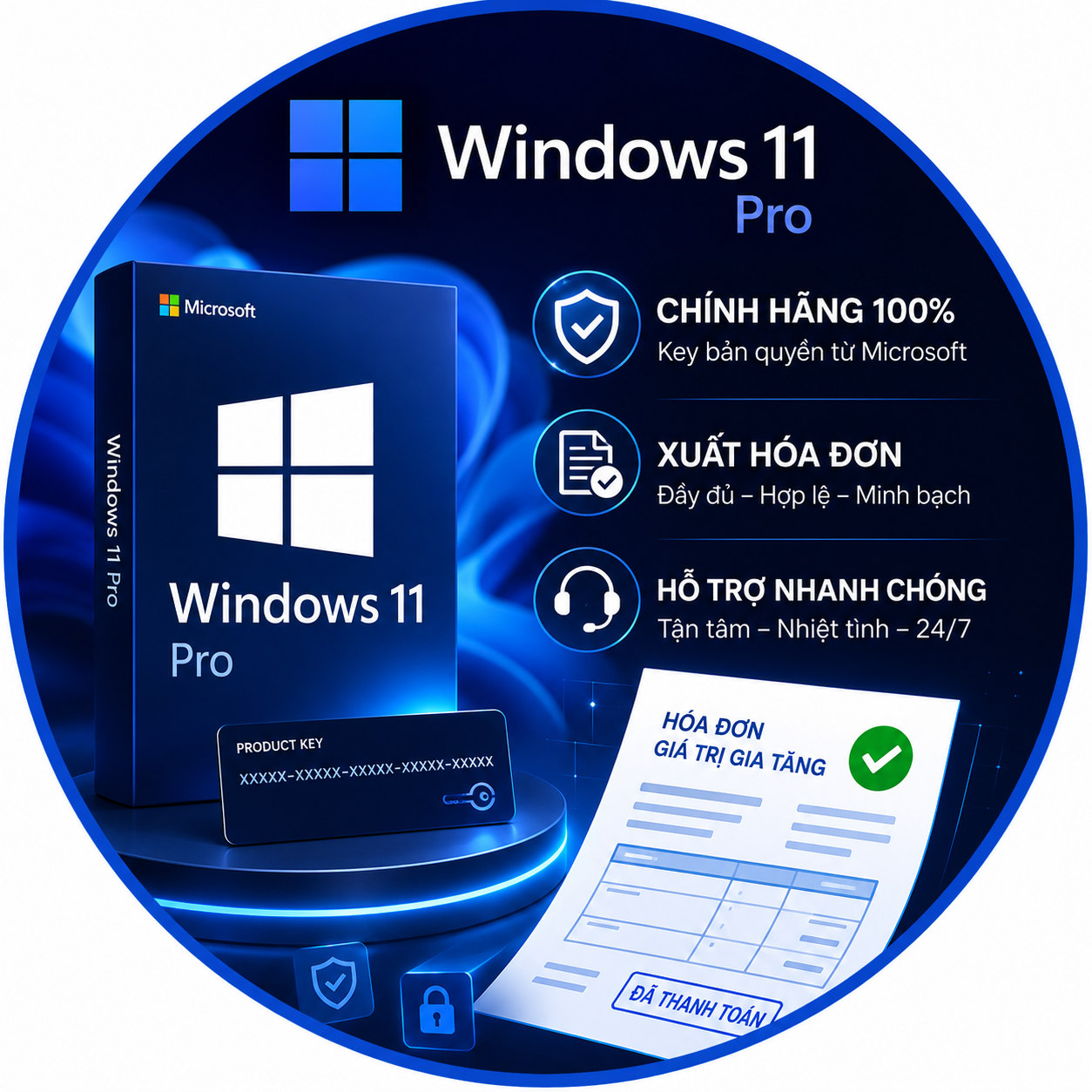 key window 11 pro chính hãng