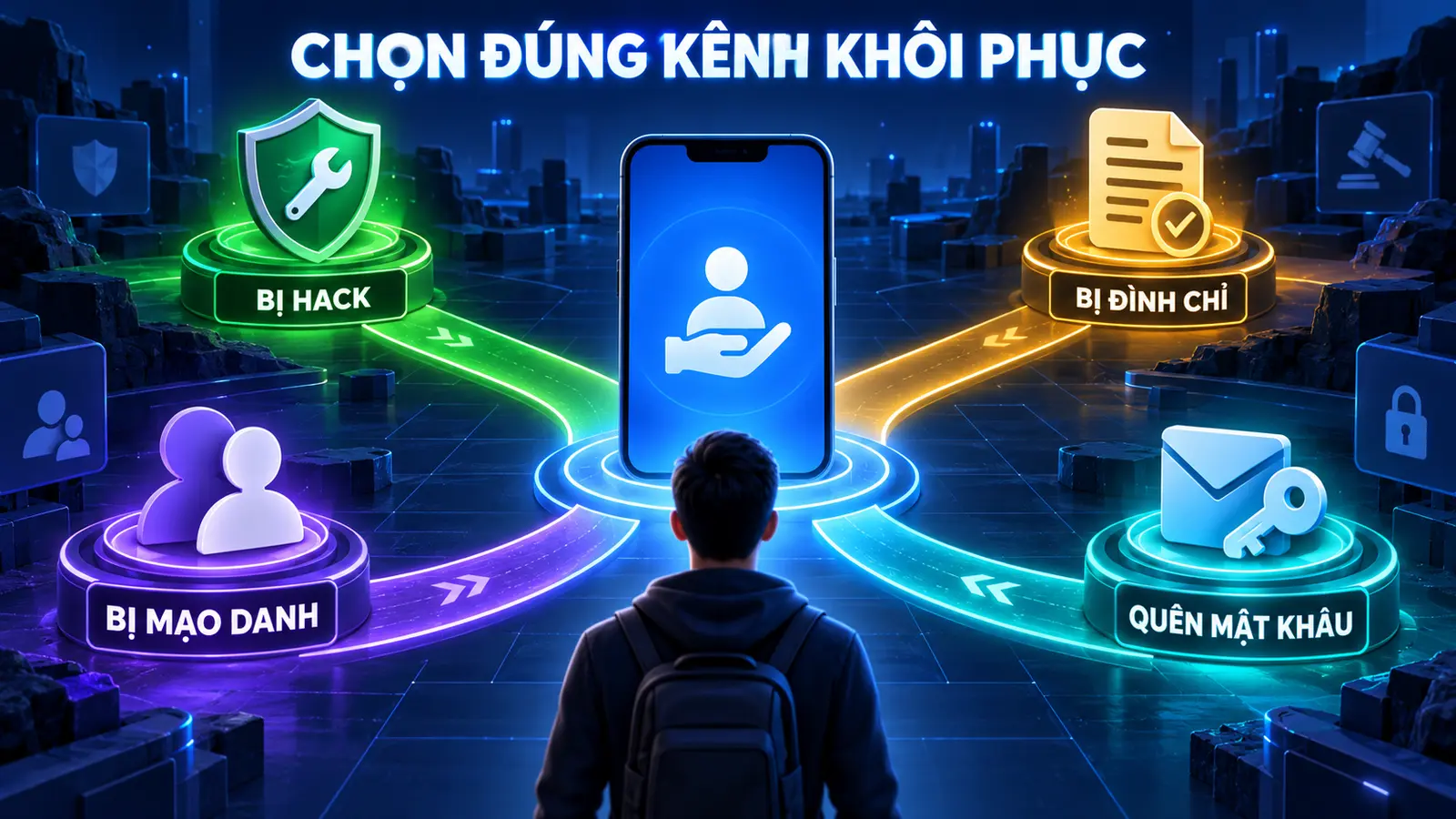 Chọn đúng kênh khôi phục tài khoản thay cho Link 279